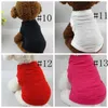 Dog Apparel Pet Clothing Fashion Pure Colors Top Shirts Vests Cotton Clothes Candy Color Dogs Vest WY320 ZWL