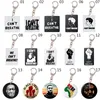 I Can't Breathe Keychain Fashion Key Ring Black Lives Matter Letter Printed Acrylic Key Chain Party Favor OOA8050