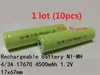 ni mh 1,2v uppladdningsbara batterier