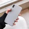 Vente chaude MANQUE Solide Couleur Silicone Couples Cas Pour iphone XR X XS Max 6 6S 7 8 Plus Mignon Bonbon Couleur Doux Simple Mode Téléphone Cas NOUVEAU