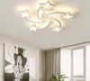 Modern LEDs Star Chandelier Ceiling Lamps Lights For Living Study Children Room Bedroom Decor Lustres Design Home Light Fixture