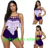 Top 2020 sports Fat plus skirt split cardigan one piece lotus leaf candy big plus large yakuda swimsuit flexible stylish Bikinis sets ladies