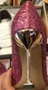 고급 디자이너 로고 및 상자 반짝이 반짝이 크리스탈 신부의 웨딩 신발 크기 (35) (40)에와 펌프