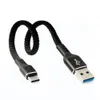 USB3.1 Type-C USB-C MOSE TO BRAID 25CM 100CMと携帯電話用男性データ電荷ケーブル