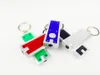 wholesale Portachiavi Tetris Portachiavi con fibbia leggera Portachiavi quadrato in plastica Mini torcia con luce LED a batteria per uomo e donna