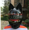 Motorrad im Sommer männlichen und weiblichen Antifoghelm Offroad Car Horn Fashion Cat Cat Helm2074682