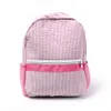 Różowy plecak plecak seercker miękka bawełna torba szkoła USA lokalne magazyn dla dzieci torby na książki chłopięcych gril w przedszkolu z siatkami Pockets Domil106187