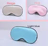 Silk Imitation Sleep Rest Eye Mask eye shade cover Padded Shade Cover Travel Relax masks Aid Blindfolds 6 Colors for choose