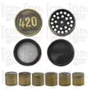 Premium Messing Stijl Zinklegering Herb Grinder 40mm 4 Pijp Metalen Mini Tabaksleutels met Pollen Catcher Rook Handpijp Accessoires