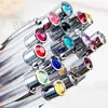 Studenter Färgglada Crystal Ball Pennor DIY Blank BallPen Pen School Office Signature BallPen Pen BH2542 TQQ