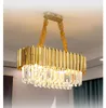 Modern Crystal Pendant Lamp D50cm H30cm Europe Modern Creative Crystal Pendant Light Restaurant Livingroom Decoration Lamp Home Decoration