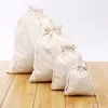 Spot-försäljningen kan vara anpassad bomullsfint kanfas Drawstring Bag Storage Bag Original 1210cm