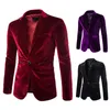 Herrenanzüge Blazer Herbst Männer Corduroy Anzug Große Größe Purple Blazer Männlich Langarm Slim Fit Jungen Casual Warm für 2XL 3XL