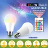 3W 5W LED RGB Bulb Lamp E27 E14 16 Color Changing Atmosphere bulbs 85-265V Spotlight IR Remote Control