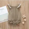 Kids Clothes Baby Girl Summer Rompers INS Girls Lace fly sleeve Romper Newborn infant ruffle Jumpsuits Boutique Kids Climbing clot7995481