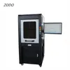 Zodo 30W enclosed full protect fiber laser marking machine with electric up down for metal material