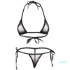 Großhandels-See durch Netz Micro Bikini Set Damen 2020 brasilianischen Sheer Bikinis Sex Swim Wäsche Bademode weiblichen Badeanzug-Kostüm