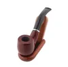 Redwood Ring Solid Wood Tobacco Pipe Gift Box Portable Avtagbar Böjningsfri Hammer