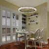 Moderne LED kroonluchter hanglampverlichting ronde hangende kroonluchters voor woonkamer slaapkamer hang lamp home decoratie verlichting armatuur