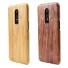 For Oneplus 6T 6 walnut Enony Wood Rosewood MAHOGANY Wooden Slim Back Case Cover6625996