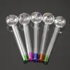 Colorful Glass Pipe Pyrex Glass Oil Burner Oil Nail Burning Jumbo Pipe Concentrate Pipes Thick Glass Oil Burner Clear Great Smoking Tubes