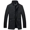 Hommes veste laine manteaux printemps automne masculin veste hommes décontracté laine mélanges bomber veste homme manteau mode hommes vêtements