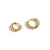 Fine Jewellery Simple Silver Gold Round Earring 100% 925 Sterling Silver Small Round Beads Hoop Earrings for Women