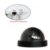 Outdoor Indoor Video Surveillance Dummy Dome Fake Camera med blinkande Röd LED Light CCTV Säkerhet Tillbehör Fotokamera Kamera