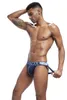 Blue Jockmail Сексуальные гей -нижнее белье мужчины прозрачная jockstrap string homme sexy erotic Homens Mens Thongs и G Strings Cueca GA7488957