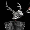 Alliage de zinc créatif tête de cerf bouteille de vin liège bouchon verseur cerf cerf vin verseur aérateur Barware décor LX9035