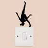 Pegatinas de gimnasia, pegatinas para interruptores, explosiones transfronterizas, pegatinas de pared de dibujos animados, decoración para habitación de niños, sala de estar, cocina