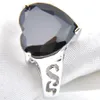 Kostenloser Versand - hohe Qualität Großhandel 925 Silber Schöne Herz Kristall Zirkon Ringe Mode Frauen Schmuck Ring NEU