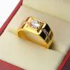 10st mode zircon ringar män dominerande ring engagemang födelsedagsfest för män smycken gåvor storlek 7-13 g-92