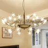 Starry Sky LED свет подвеска Современные светодиодные лампы Starlight Ice Flower Подвеска лампы для исследования Parlor Bar Hotel Home осветительного MYY