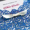 High Quality Laser Cut Hollow Flower Dark Blue Glitter Wedding Invitations Cards Personalized Bridal Shower Engagement Invitation Cheap