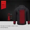 2019 winter mannen slimme usb elektrische verwarming constante temperatuur donsjas verwarming jas met hooded vest warme kleding # G9