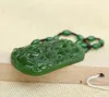 Xinjiang Hetian Jade Jade Dragon Wiselant szpinak zielony zodiac smok wisiorek smok jadeitowy naszyjnik 78913658367134