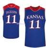 Kansas Jayhawks College Josh Jackson # 11 Joel Embiid Basketball Jerseys # 21 Sam Cunliffe # 3 Mens Ed Custom n'importe quel nom de numéro