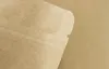500 шт. Коричневый Крафт Алюминиевая упаковочная упаковочная сумка для бумаги Алюминиевая фольга из алюминиевой алюминиевой фольги Заможало замок молнии