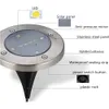 Waterproof IP65 4 8 12 16LED Solar Underground Lights Stainless Steel Solar Buried Floor Light Outdoor Garden Path Ground Lights