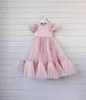 Baby Girl Fluffy Tulle Party Dress Flare Sleeve Ball Gown For Wedding Princess Dress Barn Kläder 38Y E78214774034