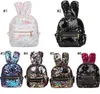 Tavşan Madeni Pul Sırt Çantası moda çanta Omuz Fermuarlı çanta Kız çanta renkli sırt çantaları