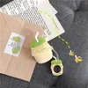 Leuke aardbei banana melk drinken 1/2/3 beschermhoes draadloze bluetooth headset case paar siliconen DHL gratis