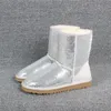 Nova Natal Fashion Designer Mulheres da neve do inverno botas Top Crianças Eu22-34 Crianças Clássico curta Bow ankle boots joelho Bow Bailey Bota US4-13