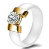 desigenr gioielli anelli per coppie anelli in zircone in ceramica anelli a fascia smaltati per coppie alla moda di 278U