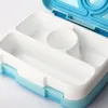 Lunch box food box food container sandwich five four grid flip multi grid plastic portable for office school