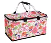 10 Estilo Oxford Cloth Folding Picnic Basket Armazenamento Bag Camping mais fresco isolado Arrefecer Hamper impermeável ao ar livre piquenique sacos SN1120