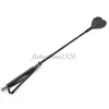 21.26 "Bondage Heart Shape Riding Crop Faux Leather Bondage Paddel Whip Flogger Slave 854T