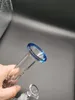 8,5 inç açık mavi cam bong nargile içi kuşbridge beher tencere şekli yağ brülörü Shisha Chisha için 14mm kase