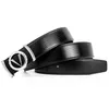 Cowhide Business Letters V Designer Belt Gold Stylish Belt Casual Man slät spänne bälten Bredd 34 mm högkvalitativ 4 färger alternativa1059393